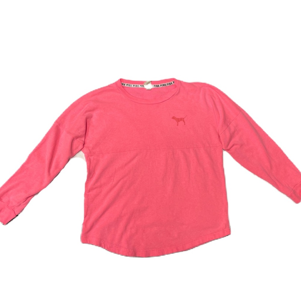 VS Pink Women’s Barbie Bubblegum Pink Graphic Crewneck Sweatshirt Dog Sz M